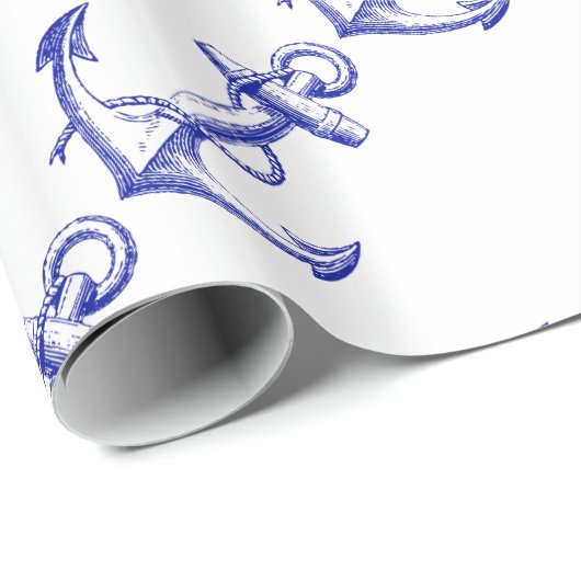 Mannen Nautical Boat Anchor Cadeaupapier (Rol Hoek)