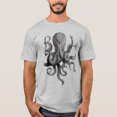 Mannen Nautical Octopus Shirt (Voorkant)