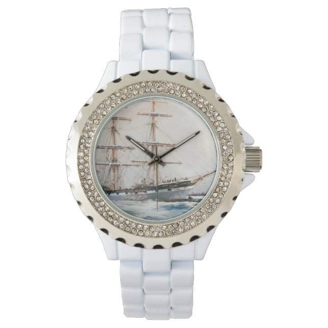 Mannen Nautical Theme Watch Horloge (Voorkant)