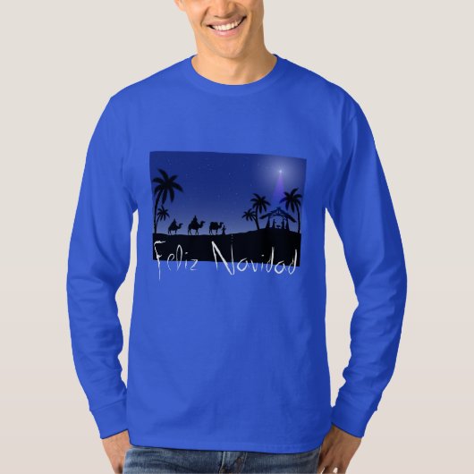 Mannen Navidad Manager Wise mannen scène T-shirt (Voorkant)