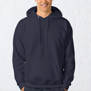 Mannen Navy Blue Mode Hoodie / Aanpassen