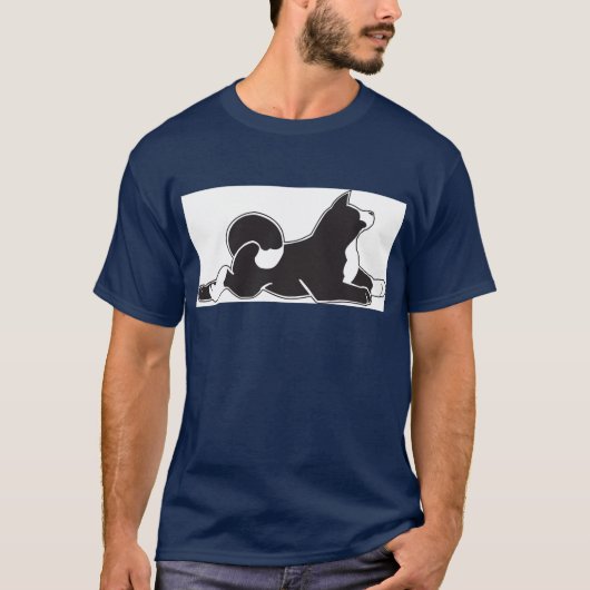 Mannen Navy MARS T-shirt (Voorkant)