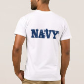 Mannen Navy T-shirt (Achterkant)