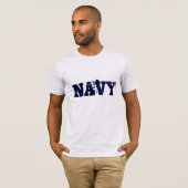 Mannen Navy T-shirt (Voorkant volledig)