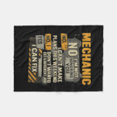 Mannen nee ik negeer je mechanische moersleutel Hu Fleece Deken (Voorkant (Horizontaal))