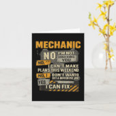 Mannen nee ik negeer je mechanische moersleutel Hu Kaart (Gele Bloem)