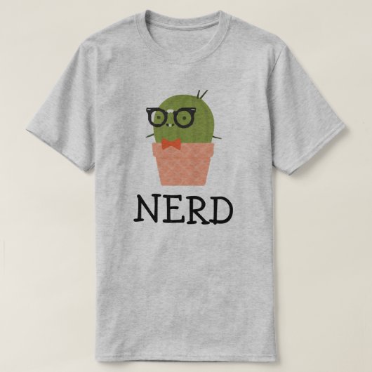 Mannen Nerd T-shirt (Design voorkant)