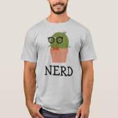 Mannen Nerd T-shirt (Voorkant)