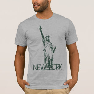 Mannen New York T-shirts beeld van vrije Shirten