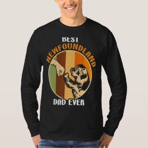 Mannen Newfie Dog Best Newfoundland Dad Oodan 2 T-shirt