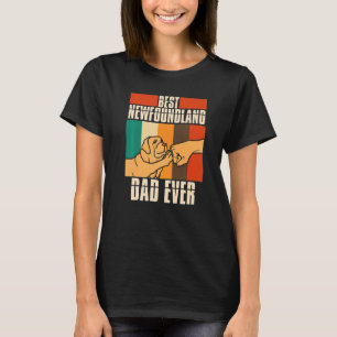 Mannen Newfie Dog Best Newfoundland Dad ooit T-shirt