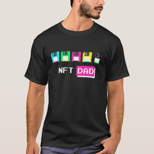 Mannen Nft Dad S Crypto Nft T-shirt (Voorkant)