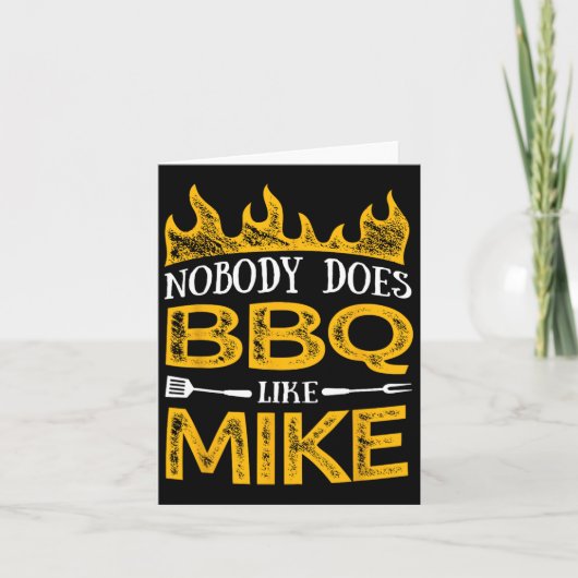 Mannen niemand doet BBQ zoals Mike Kaart (Voorkant)