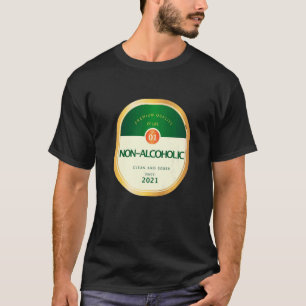 Mannen Niet Alcoholische Nuchtere Nuchterheid Hers T-shirt