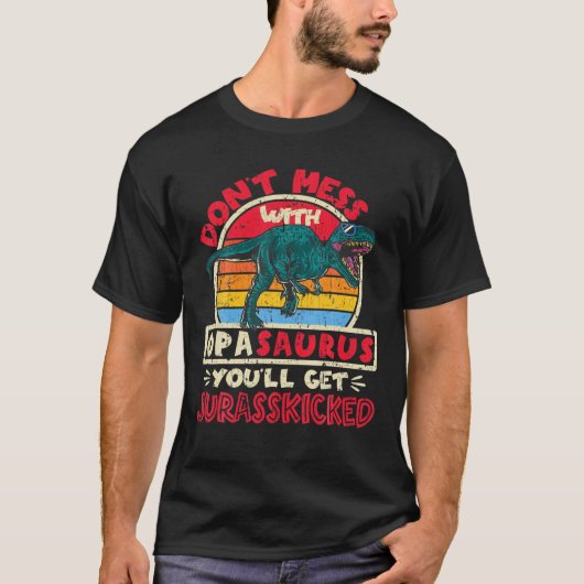 Mannen niet met Opa Saurus I Jurasskied Tyr T-shirt (Voorkant)