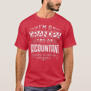 Mannen niets maakt me uit dat ik een boekhouder op t-shirt