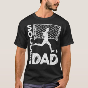Mannen nieuwe eerste keer pap om goalie voetbal te t-shirt