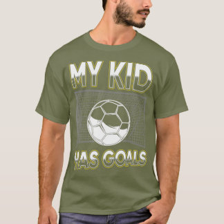 Mannen Nieuwe Eerste Tijd Papa Om Kind Goal Voetba T-shirt