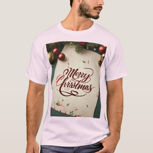 Mannen Nieuwe look Kerst Tshirts (Voorkant)