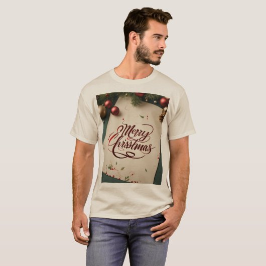 Mannen Nieuwe look Kerst Tshirts (Voorkant volledig)