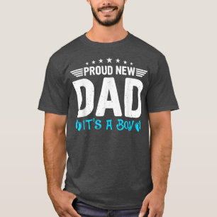 Mannen nieuwe vader sekse onthult feest nieuwe vad t-shirt