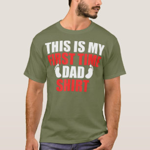 Mannen nieuwe vader voor het eerst dat dit papa is t-shirt
