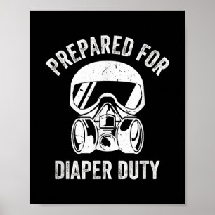 Mannen nieuwe vader voorbereid op luidere, grappig poster