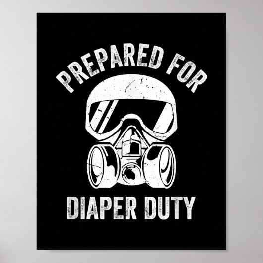 Mannen nieuwe vader voorbereid op luidere, grappig poster (Voorkant)