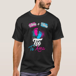 Mannen Niña O Niño Tu Tio Te Ama Revelación de Gen T-shirt