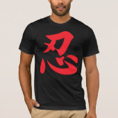 Mannen Ninja Ninjutsu Black T-Shirt (Voorkant)