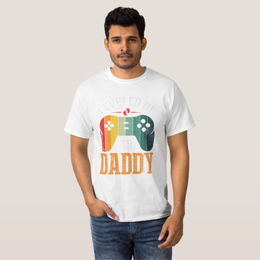  Mannen niveau omhoog T-shirt (Voorkant volledig)