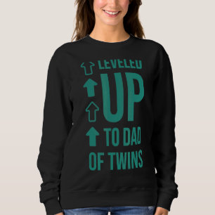 Mannen niveau tot vader van tweeling tweeling baby trui