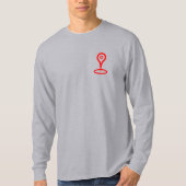 Mannen nog steeds hier T-shirt met lange mouwen (Voorkant)