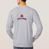 Mannen nog steeds hier T-shirt met lange mouwen (Achterkant)