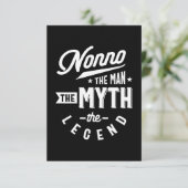 Mannen nonnen Het Man De mythe de legende T-shirt  RSVP Kaartje (Staand voorkant)