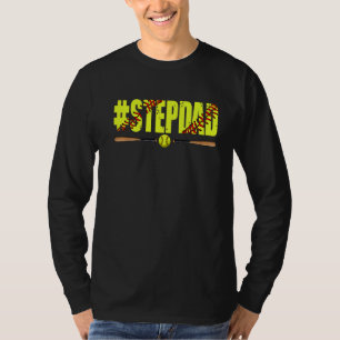 Mannen Noodlijdende Softbal Stepdad Softbal Vaders T-shirt