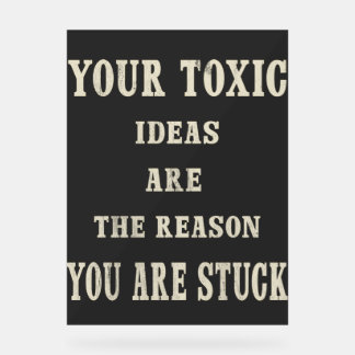 Mannen Novelty Shirt Zwart  Quote Classic Acryl Bord