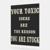 Mannen Novelty Shirt Zwart  Quote Classic Acryl Bord (Hoek)