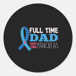 Mannen november T1D Volledige Tijd de Pancreas van Ronde Sticker