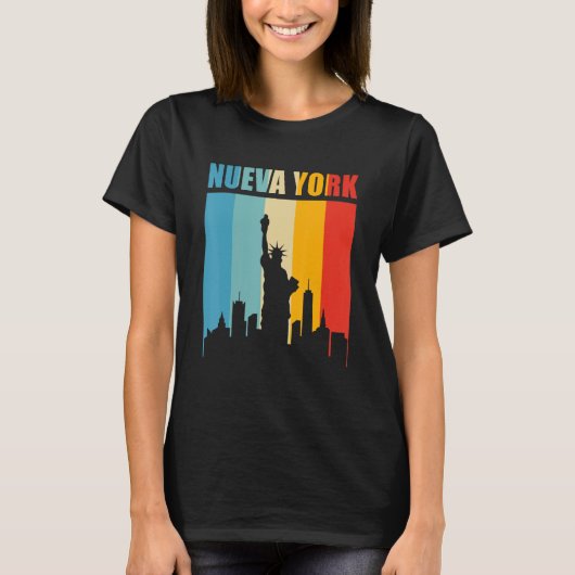 Mannen Nueva York New York Retro Style Vinta T-shirt (Voorkant)