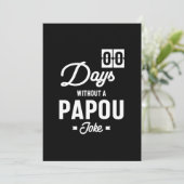 Mannen nul dagen zonder een Papoea Joke Kaart (Staand voorkant)
