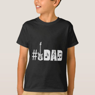Mannen Nummer 1 Gitaar Vader Muziek Liefhebber Gra T-shirt