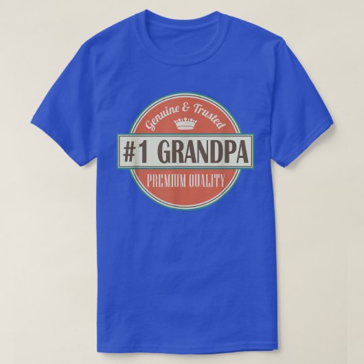 Mannen nummer 1 grootvader 1 dag G T-shirt (Design voorkant)