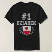 Mannen nummer één Dziadek Poolse grootvader T-shirt (Design voorkant)