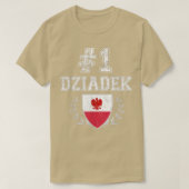 Mannen nummer één Dziadek Poolse grootvader T-shirt (Design voorkant)