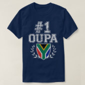Mannen nummer één Oupa Afrikaanse grootvader  T-shirt (Design voorkant)