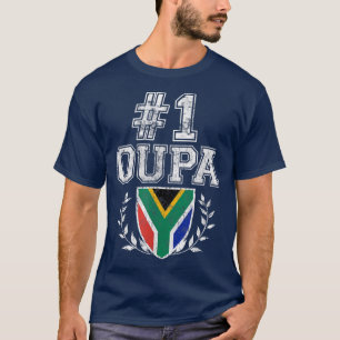 Mannen nummer één Oupa Afrikaanse grootvader  T-shirt