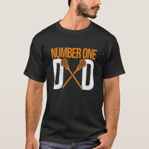 Mannen nummer één vader laxspeler vader Lacrosse S T-shirt
