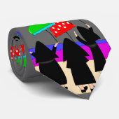 Mannen Nun Art Necktie, "Verwacht Regen" Stropdas (Opgerold)