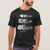 Mannen Nyckelharpa donker T-shirt (Voorkant)